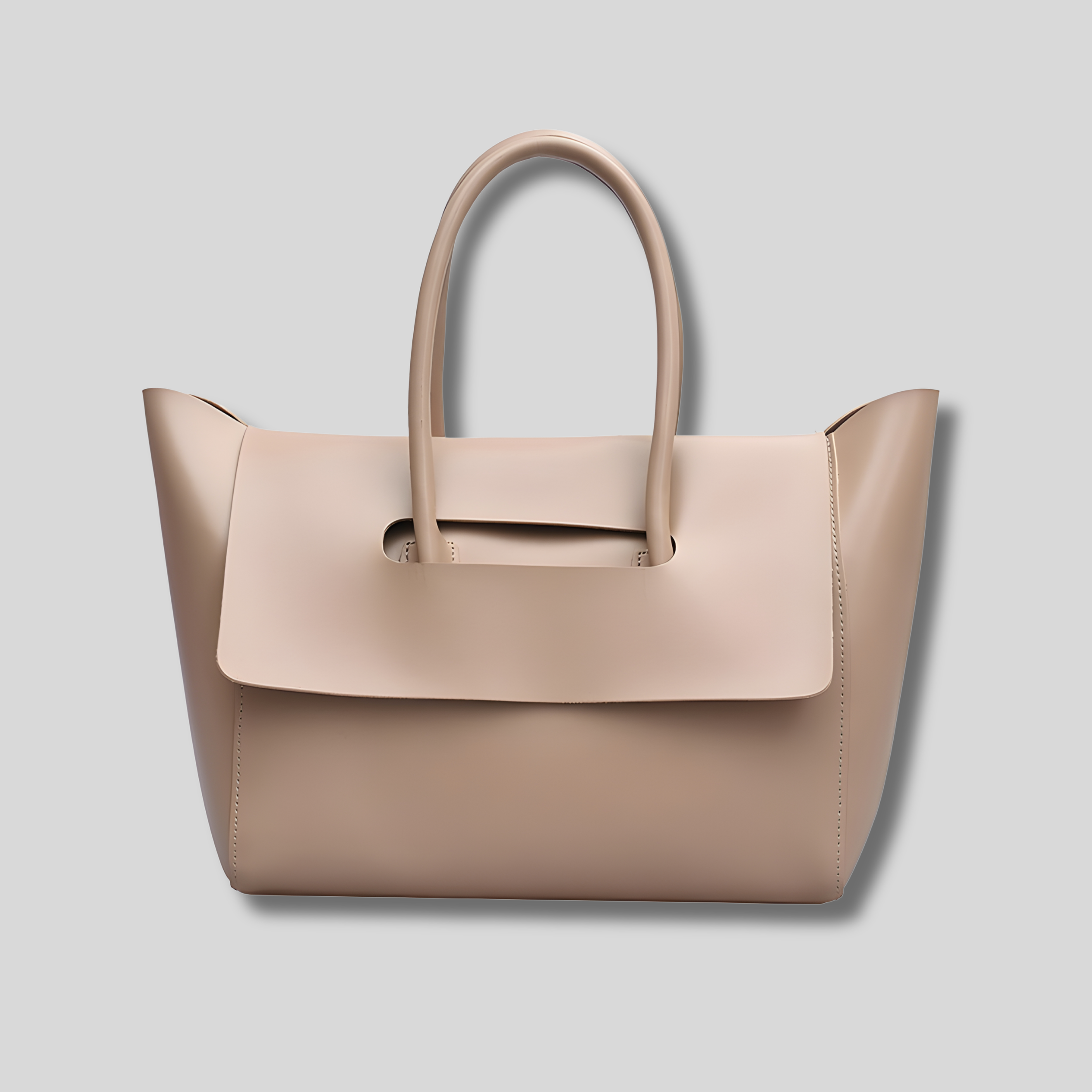 Sac cabas Miréva beige vue de face