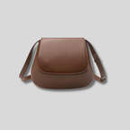 Sac à épaule femme marron minimaliste avec rabat – style élégant AlluTurne