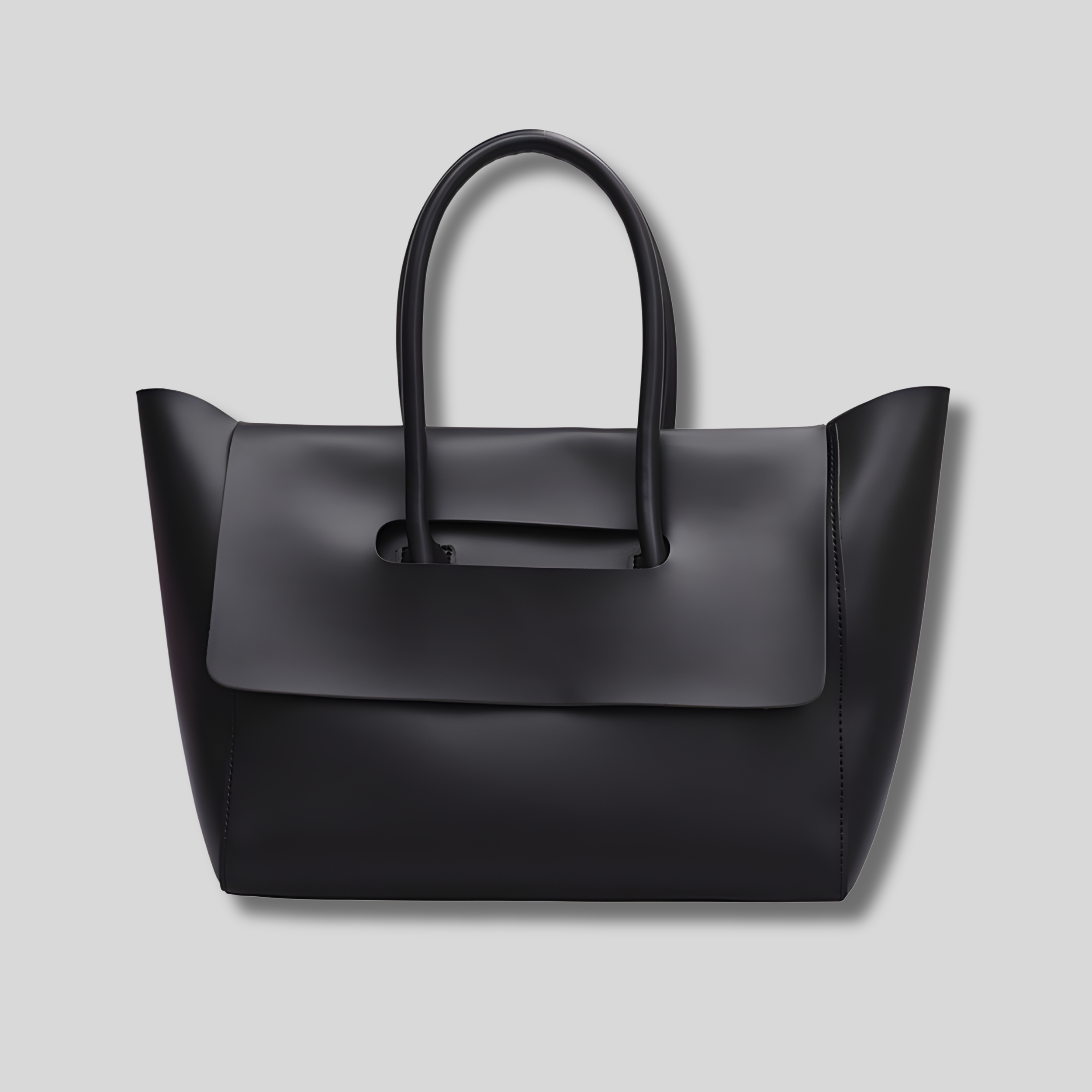 Sac cabas Miréva noir vue de face