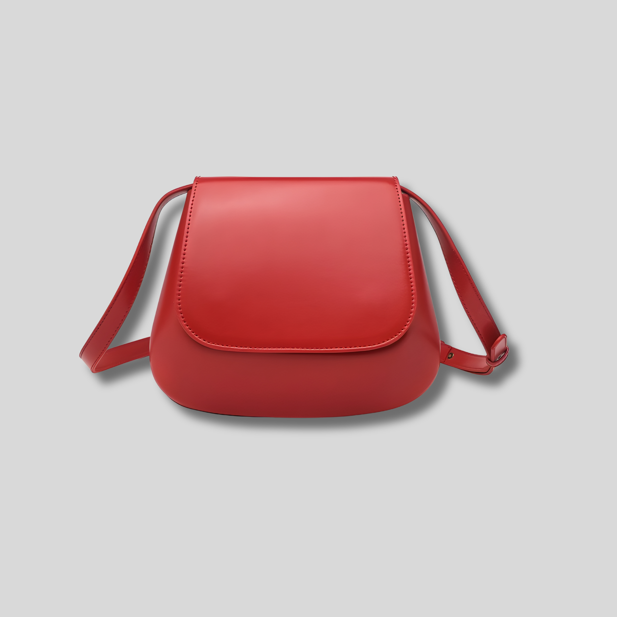 Sac bandoulière femme rouge structuré – sac élégant et moderne