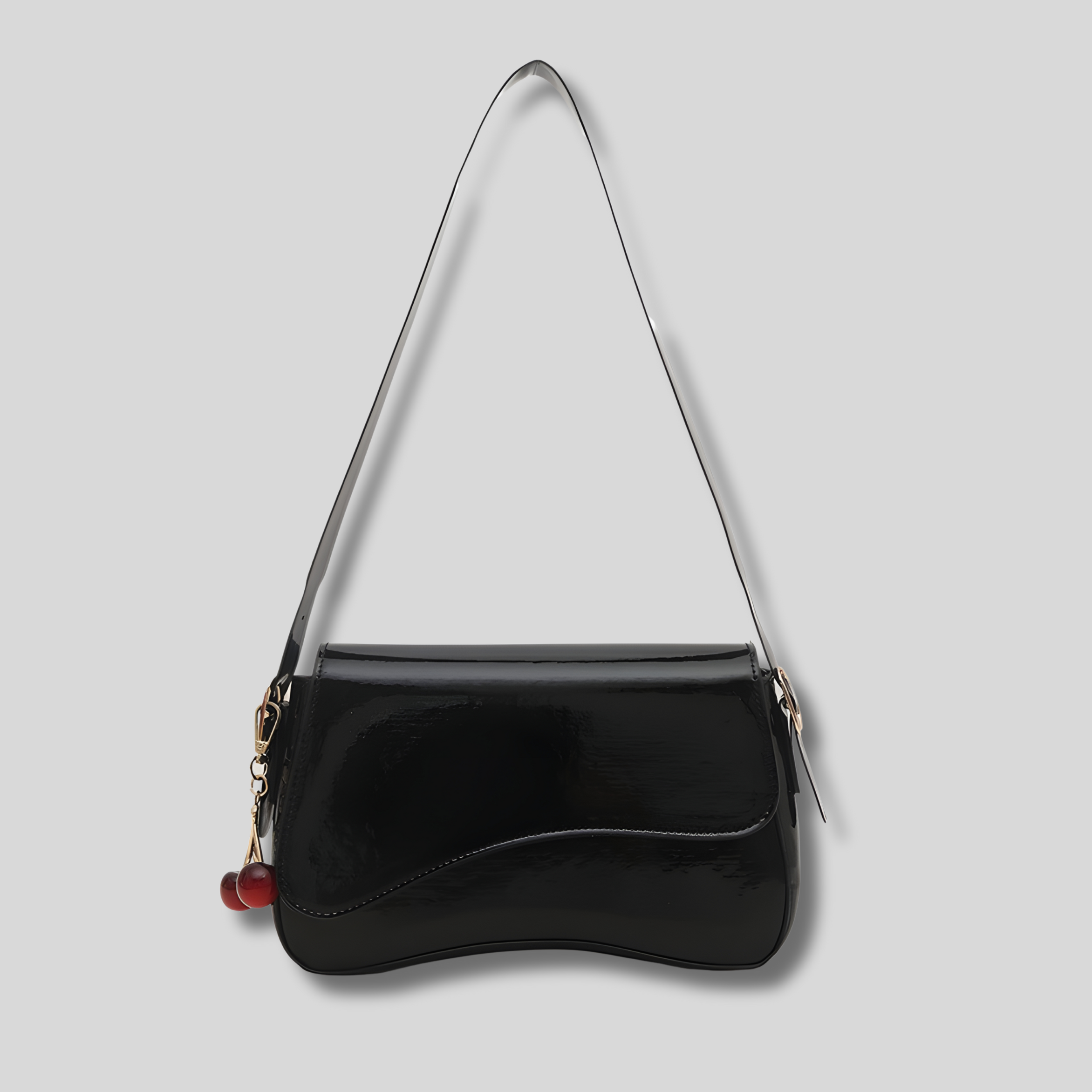 Sac bandoulière Soléna noir – design élégant avec bandoulière fine
