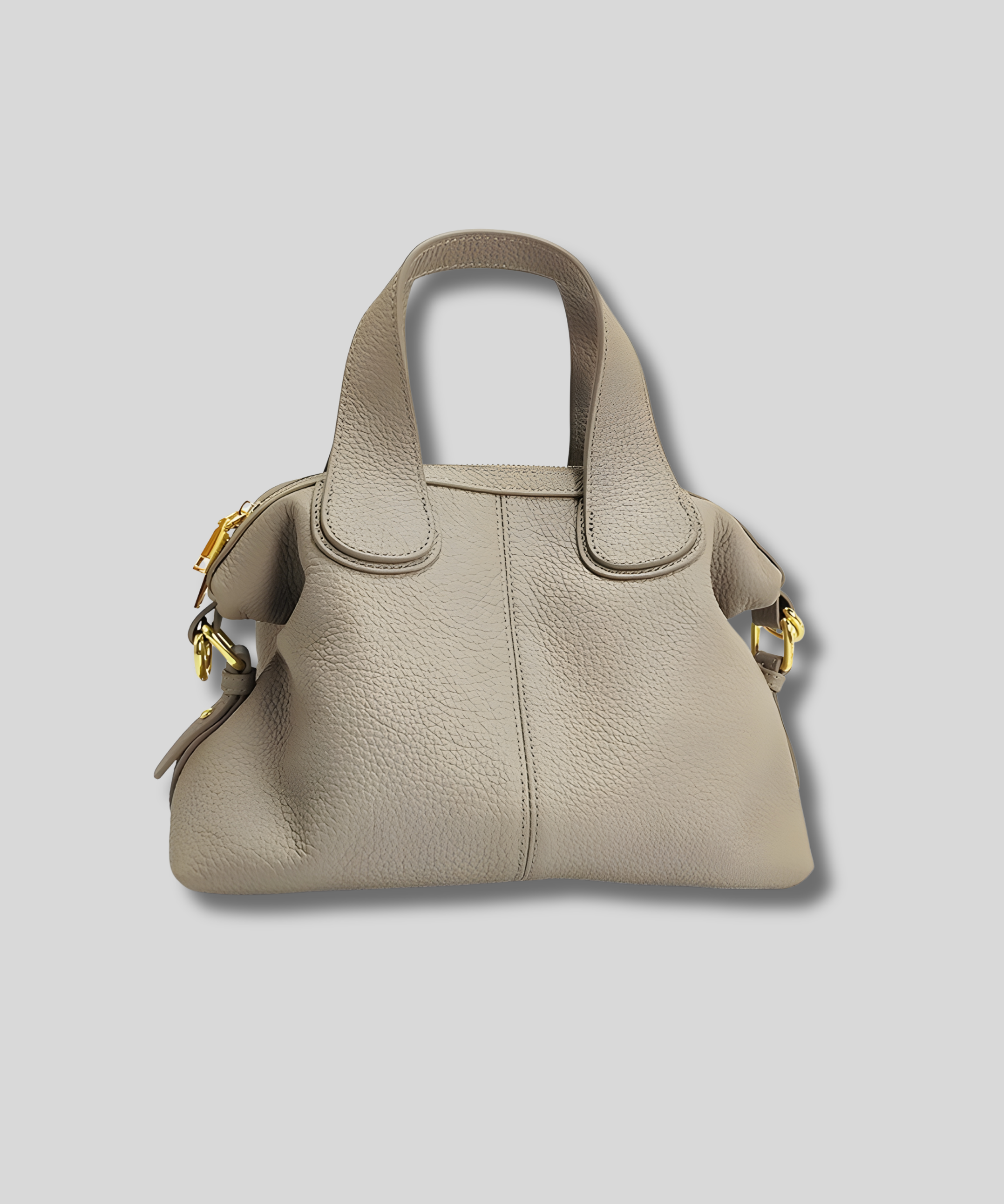 sac épaule cuir beige femme minimaliste