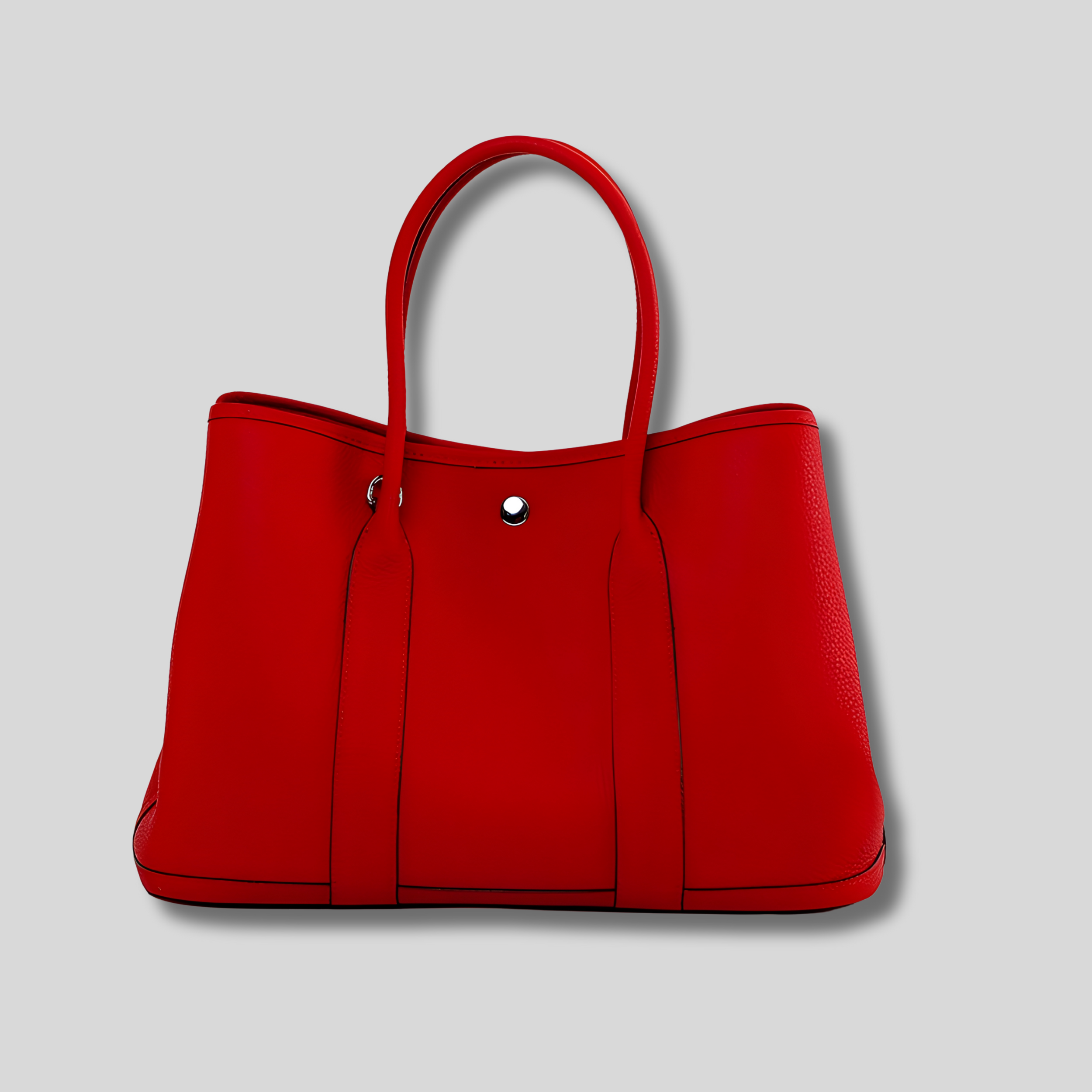 Sac cabas femme rouge élégant, grand format structuré pour un usage quotidien – AlluTurne