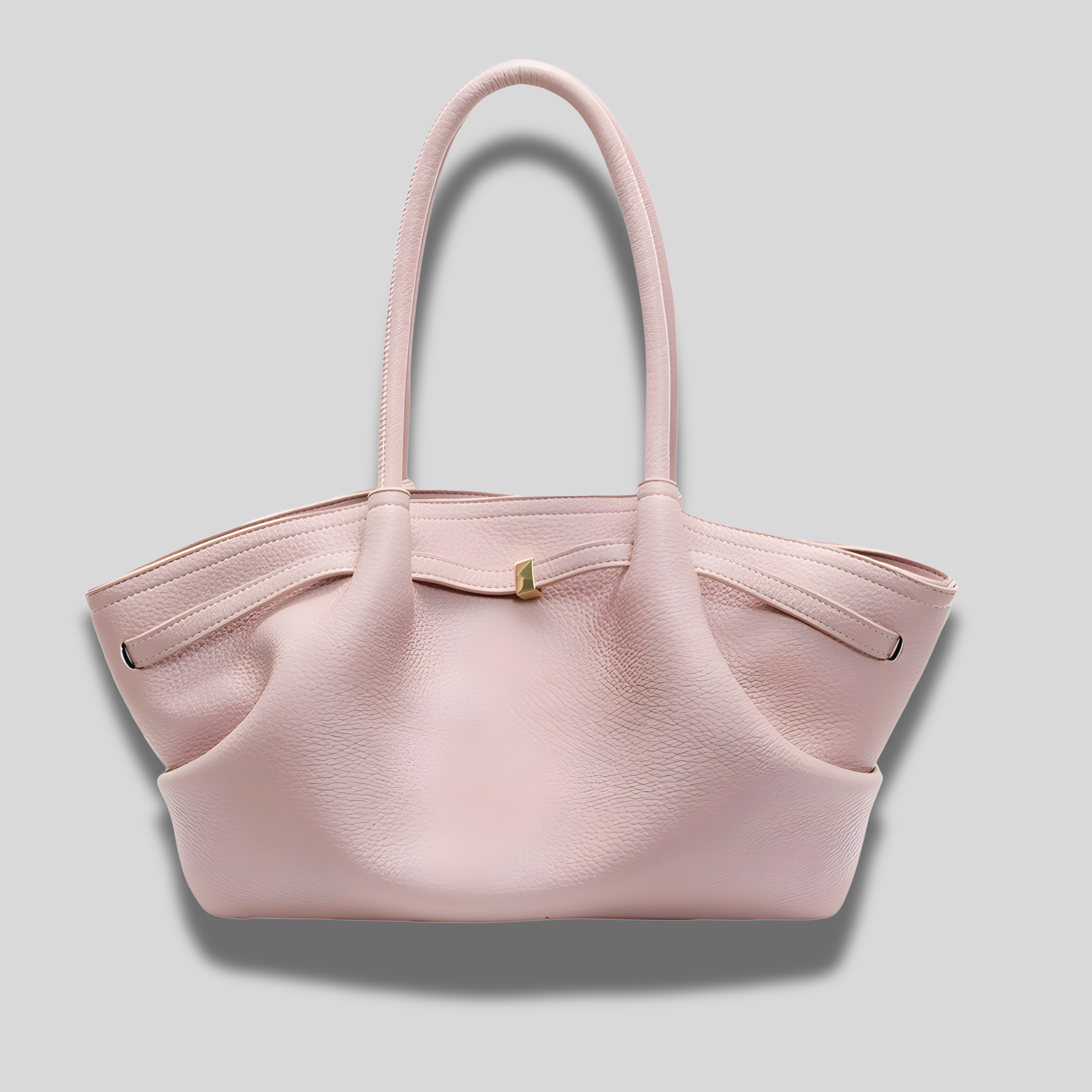 Sac cabas rose poudré en cuir PU – Sac Élise Intemporelle chic et minimaliste