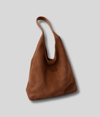 Sac épaule marron format généreux style casual chic