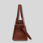 Vue latérale du Sac Cabas Vaélya en cuir véritable