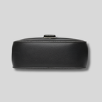 Sac Bandoulière Miréa en cuir véritable noir – vue de dessous