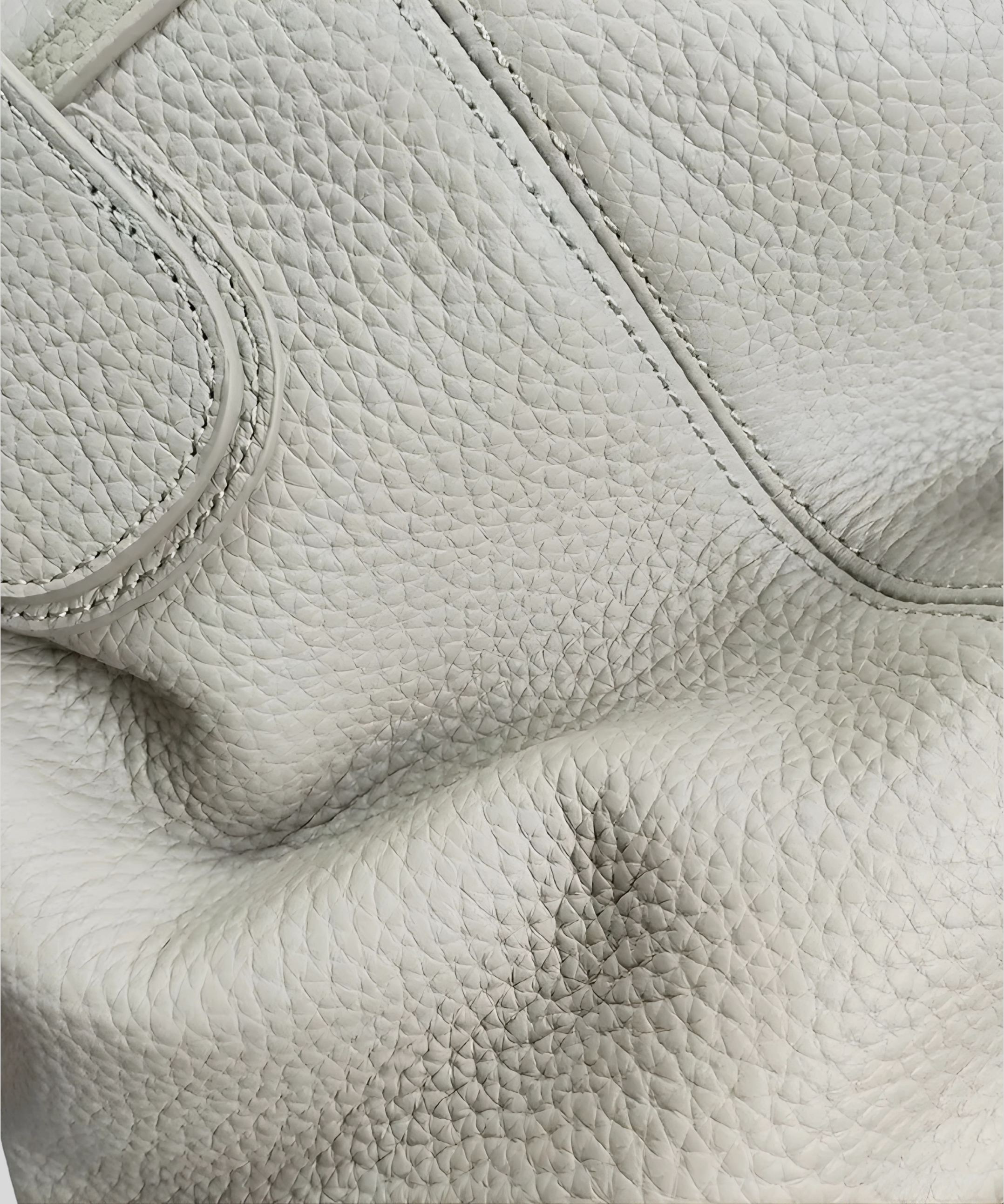 détail cuir grainé sac femme haute qualité