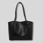 Sac cabas noir élégant vue de face