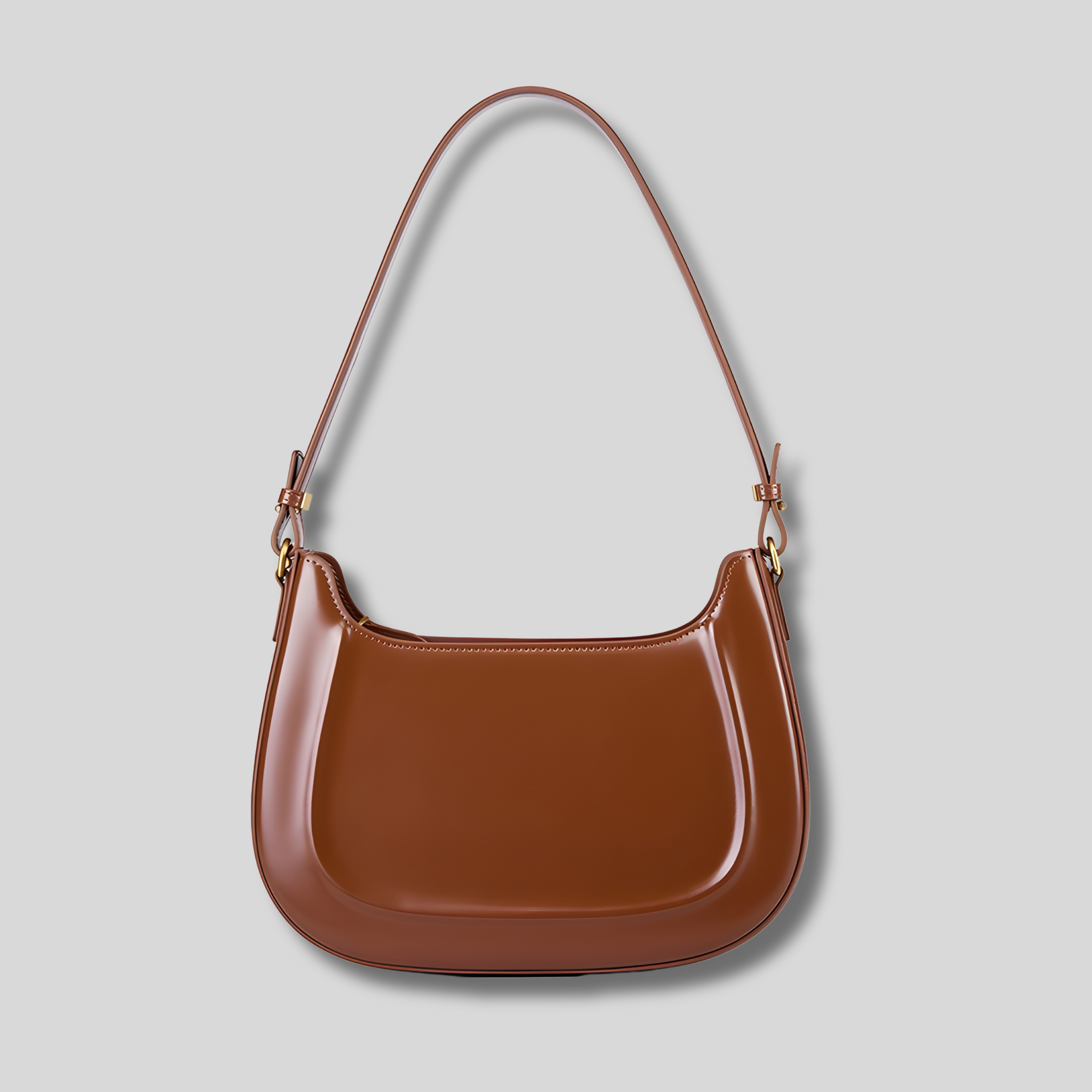 Sac épaule marron classique pour femme – design intemporel et élégant