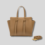 Sac Cabas Virelia camel chic avec détails dorés et style intemporel