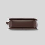 Sac cabas marron foncé Soléane vue du dessous avec base structurée