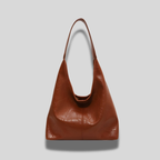 Sac Allure Intemporelle marron clair en cuir végan PU – sac cabas quotidien