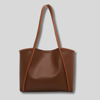 Sac cabas marron camel vue de face