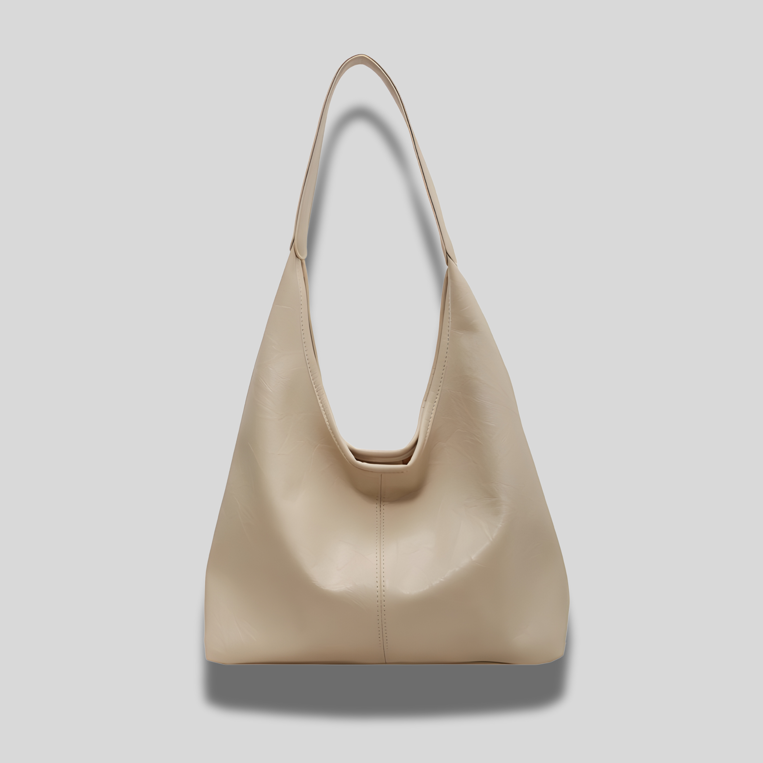 Sac Allure Intemporelle beige en cuir végan PU – look minimaliste