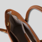 Intérieur du Sac Cabas Valessia avec compartiment spacieux, poche zippée et doublure de qualité.