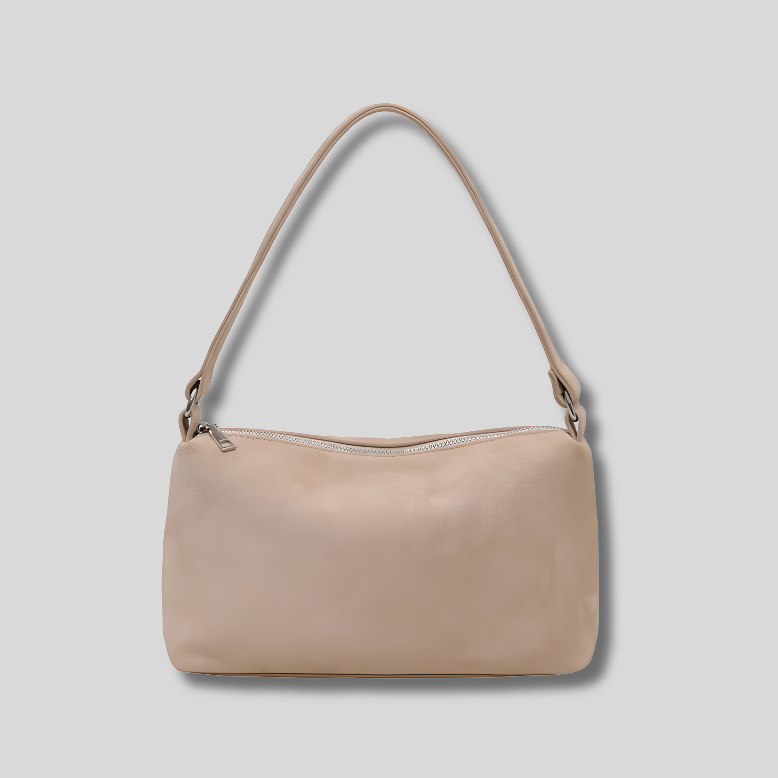 Sac épaule Lunéa beige minimaliste sac bandoulière élégant