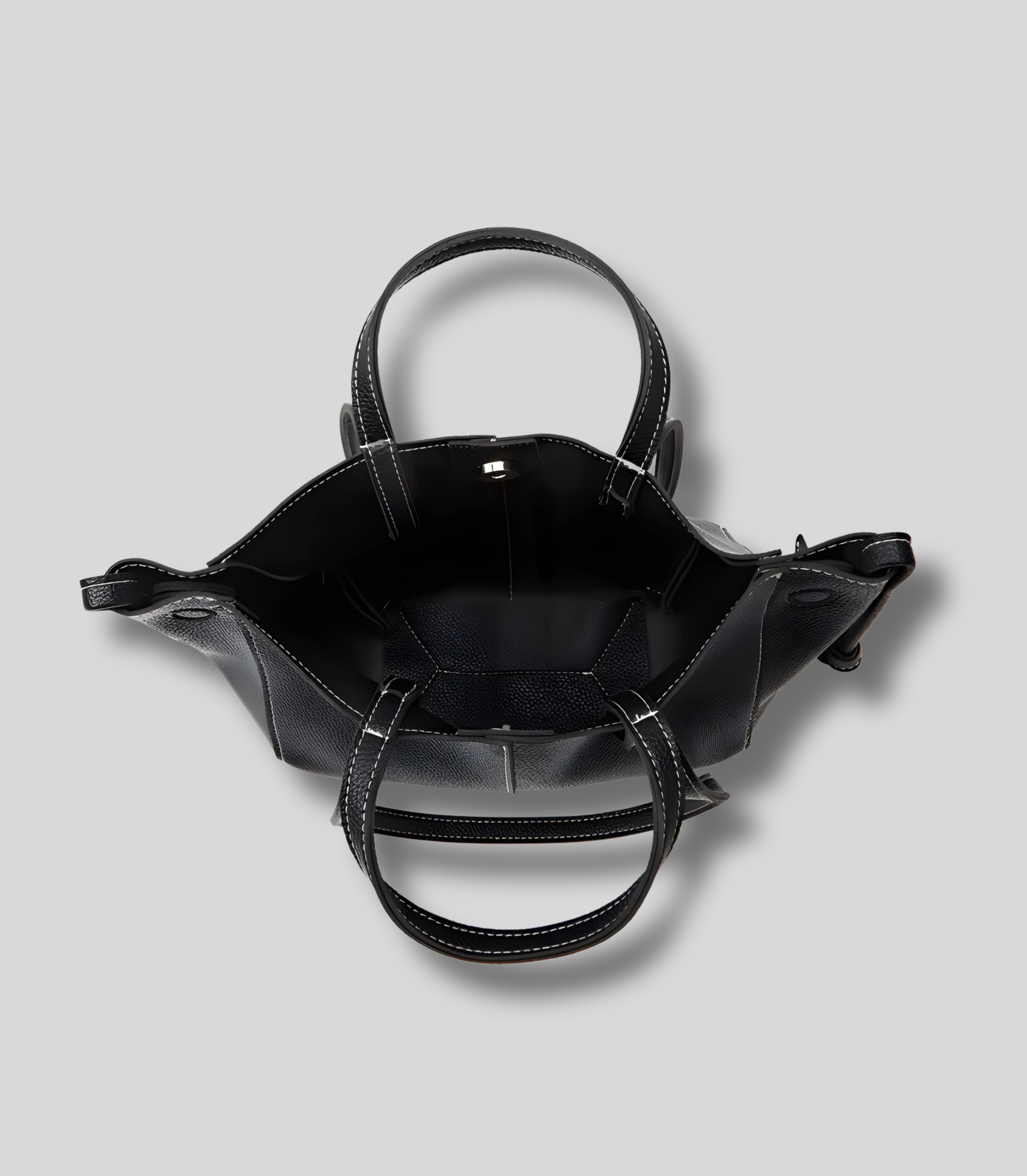 Sac Cabas Maëline ouvert, grande capacité, vue de dessus