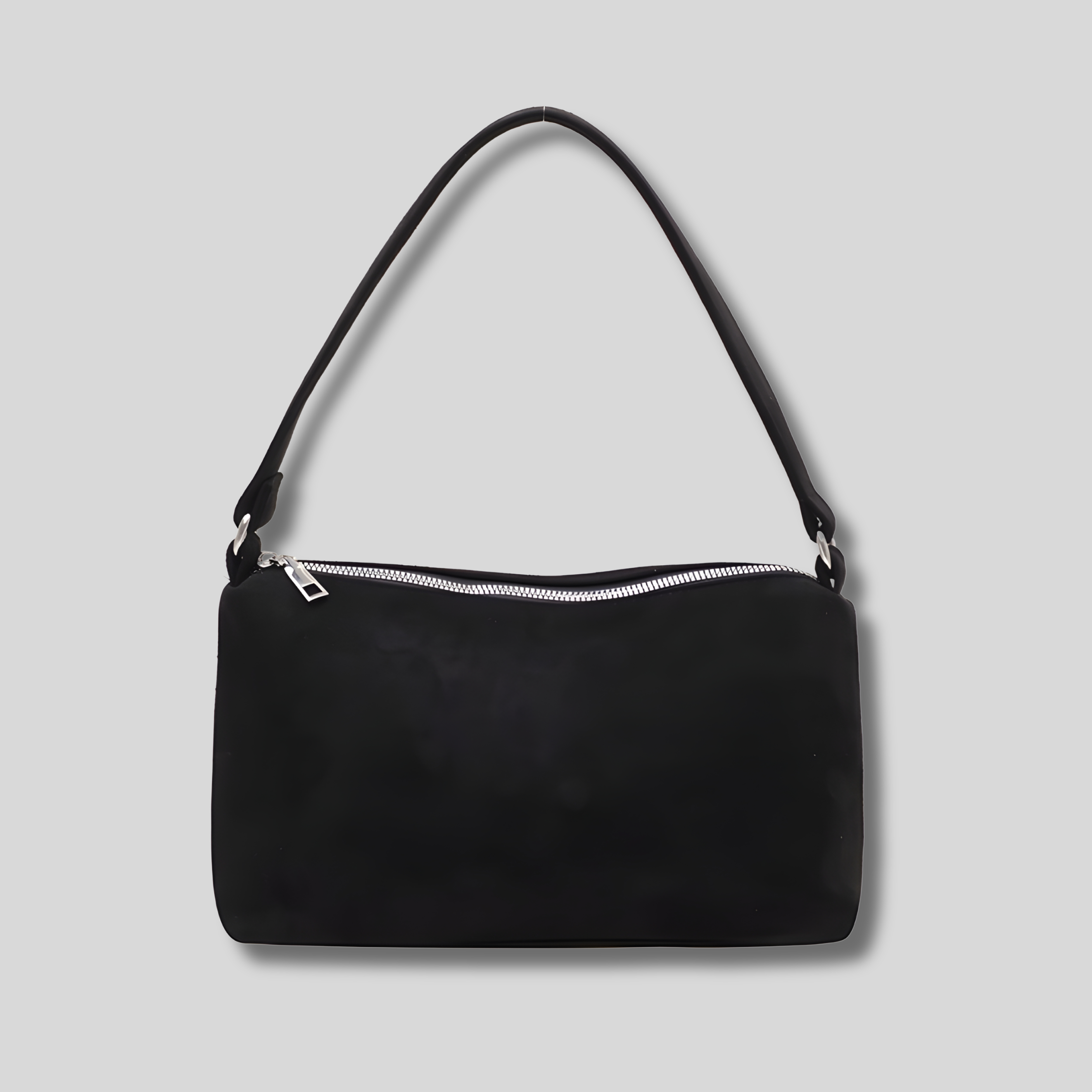 Sac épaule Lunéa noir élégant sac épaule style minimaliste