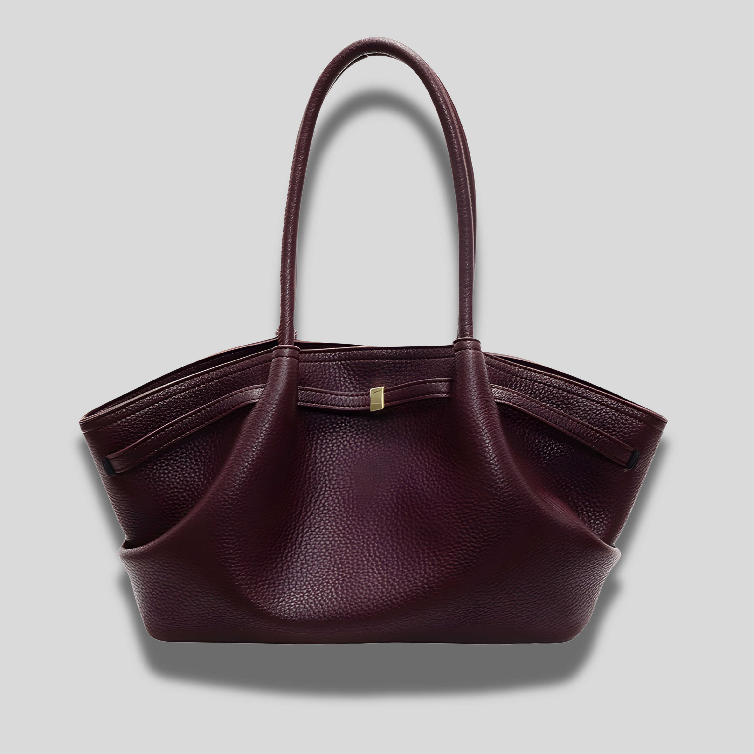 Sac cabas bordeaux en cuir PU – Sac Élise Intemporelle élégant pour le quotidien