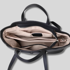 Intérieur du sac cabas Évessia avec compartiments de rangement