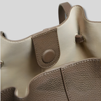Fermeture et détail intérieur du sac cabas Novélya – finition soignée