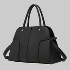 Sac Cabas Vaélya noir en cuir véritable avec grande capacité de rangement