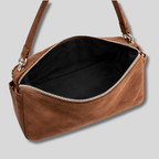 Intérieur du sac épaule Lunéa avec compartiment principal et fermeture zippée