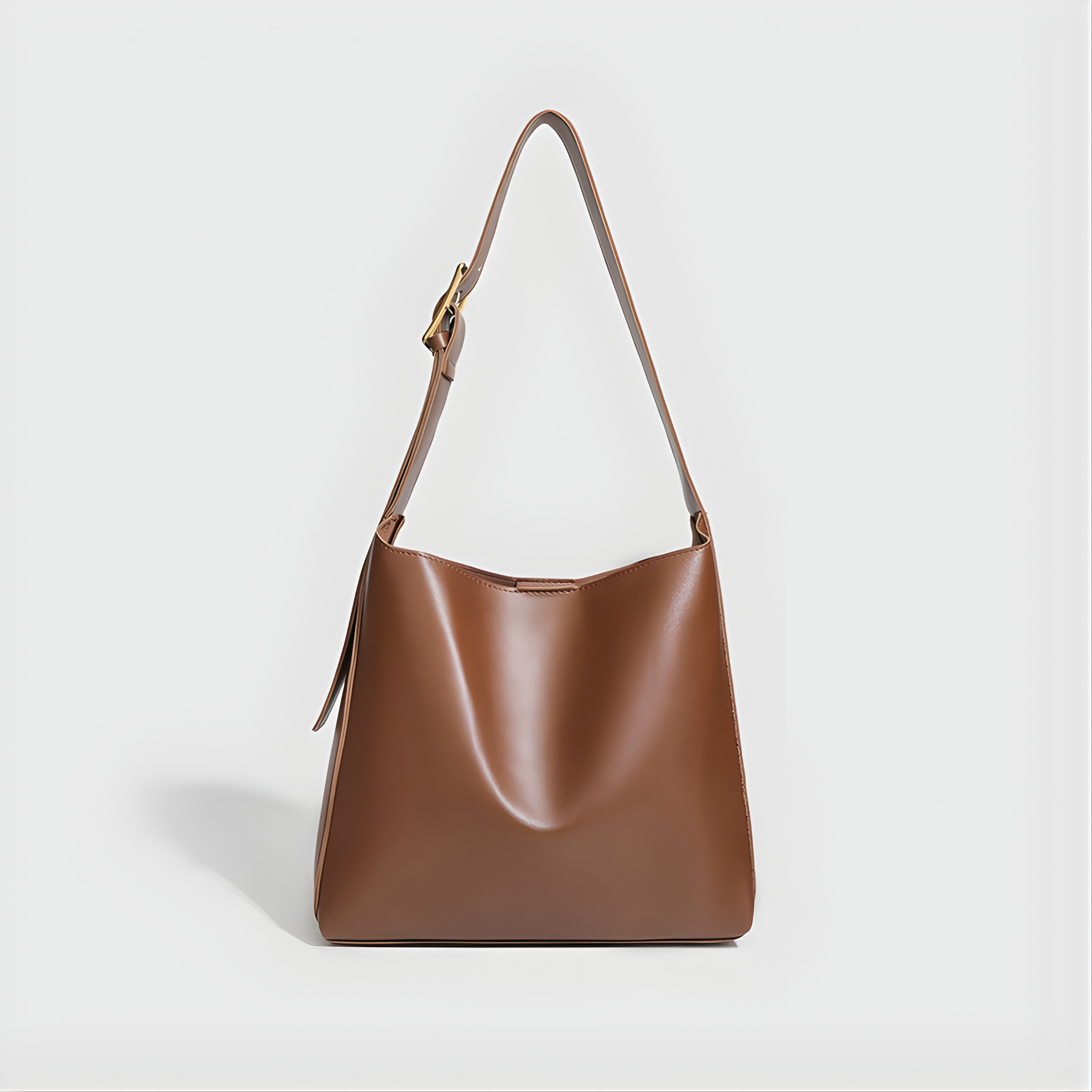 Sac cabas texturé Élégance Rétro marron en effet cuir, silhouette moderne